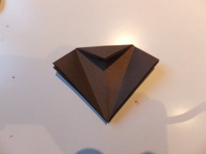 Origami Kranich Bastelschritt 7