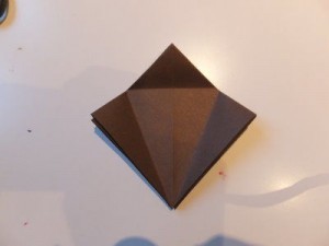 Origami Kranich Bastelschritt 8