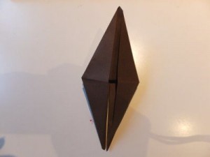 Origami Kranich Bastelschritt 15