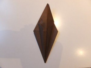 Origami Kranich Bastelschritt 16