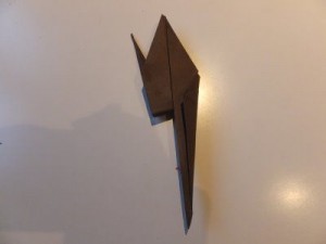 Origami Kranich Bastelschritt 18