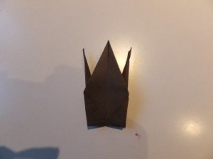 Origami Kranich Bastelschritt 19
