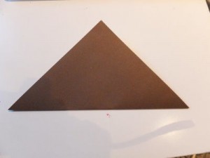 Origami Kranich Bastelschritt 2