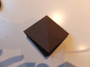 Origami Kranich Bastelschritt 4
