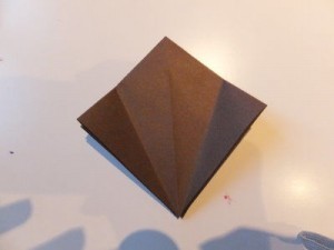 Origami Kranich Bastelschritt 6