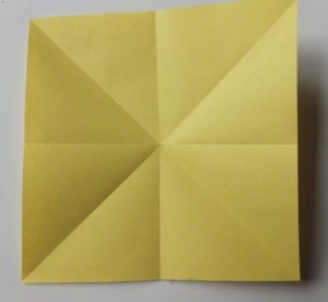 Origami Kranich Bastelschritt 3a