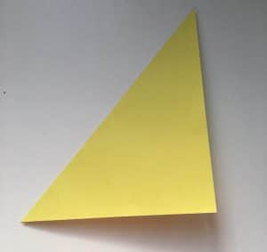Quadrat gefaltet diagonal