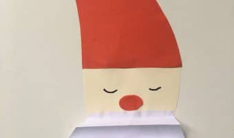 Weihnachtsmann aus Papier